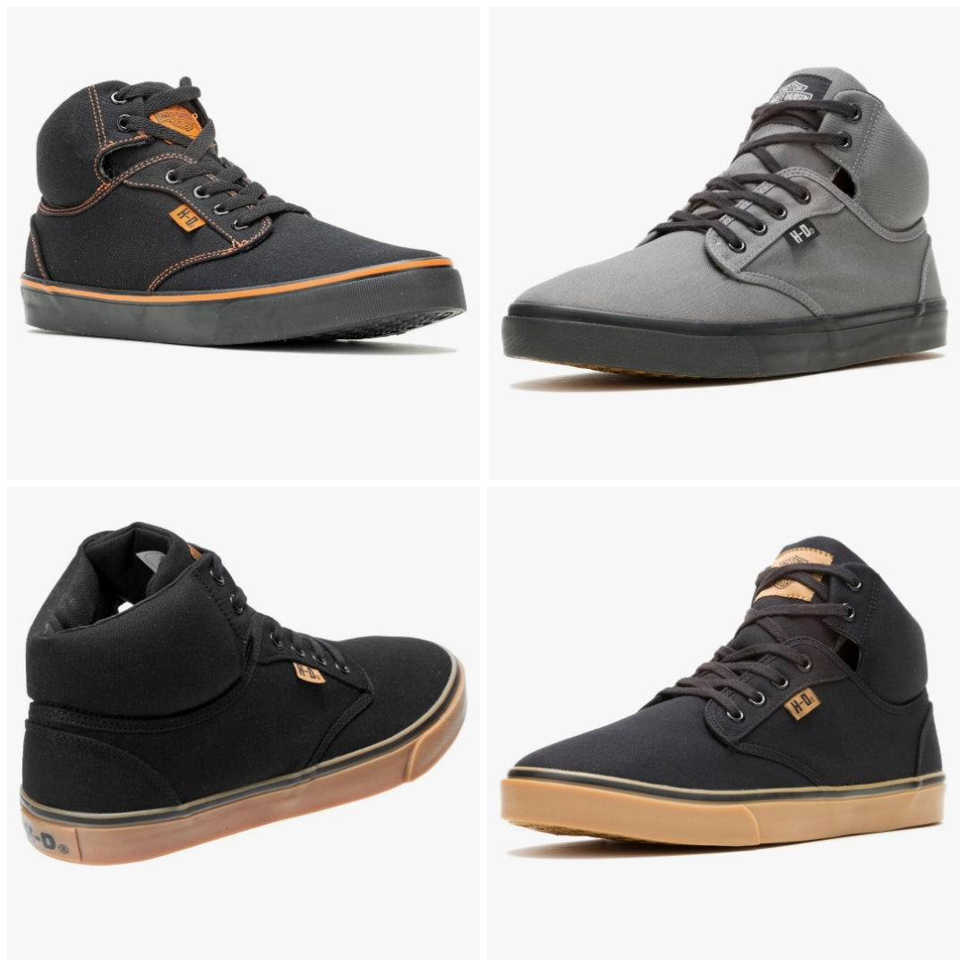 Harley-Davidson Men's Wrenford Canvas Motorcycle Casual Sneaker