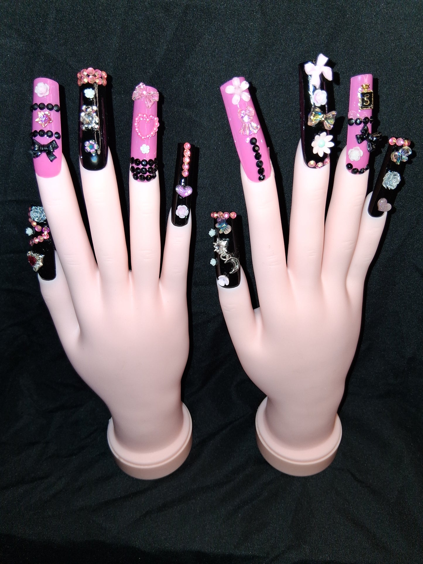 COCOMONEY NAILS CUSTOM 1 OF 1 GLUE ON PRESS ON COMES WITH FREE GIFTS #o67
