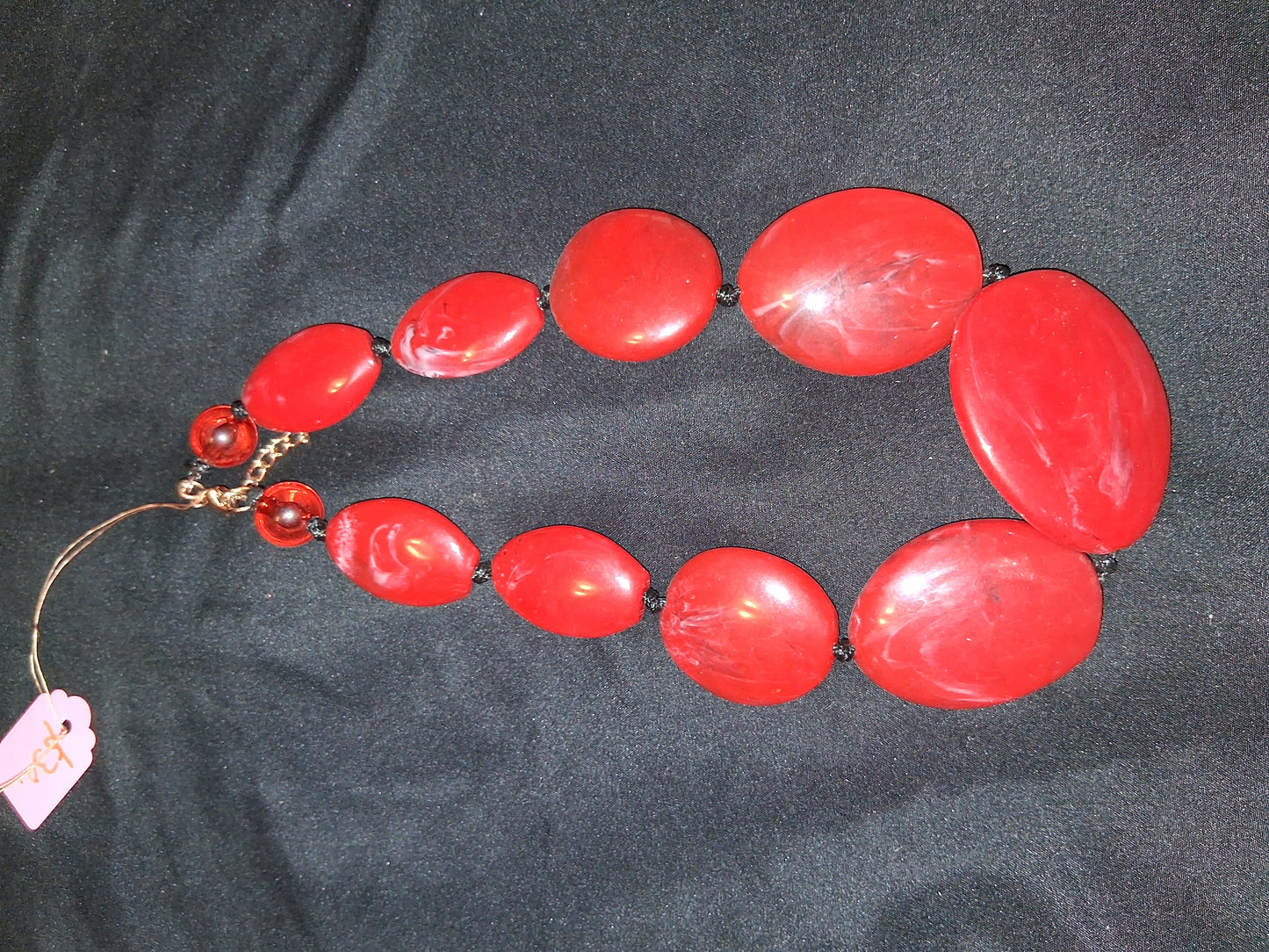 COCOMONEY NECKLACE GEMSTONES 18in