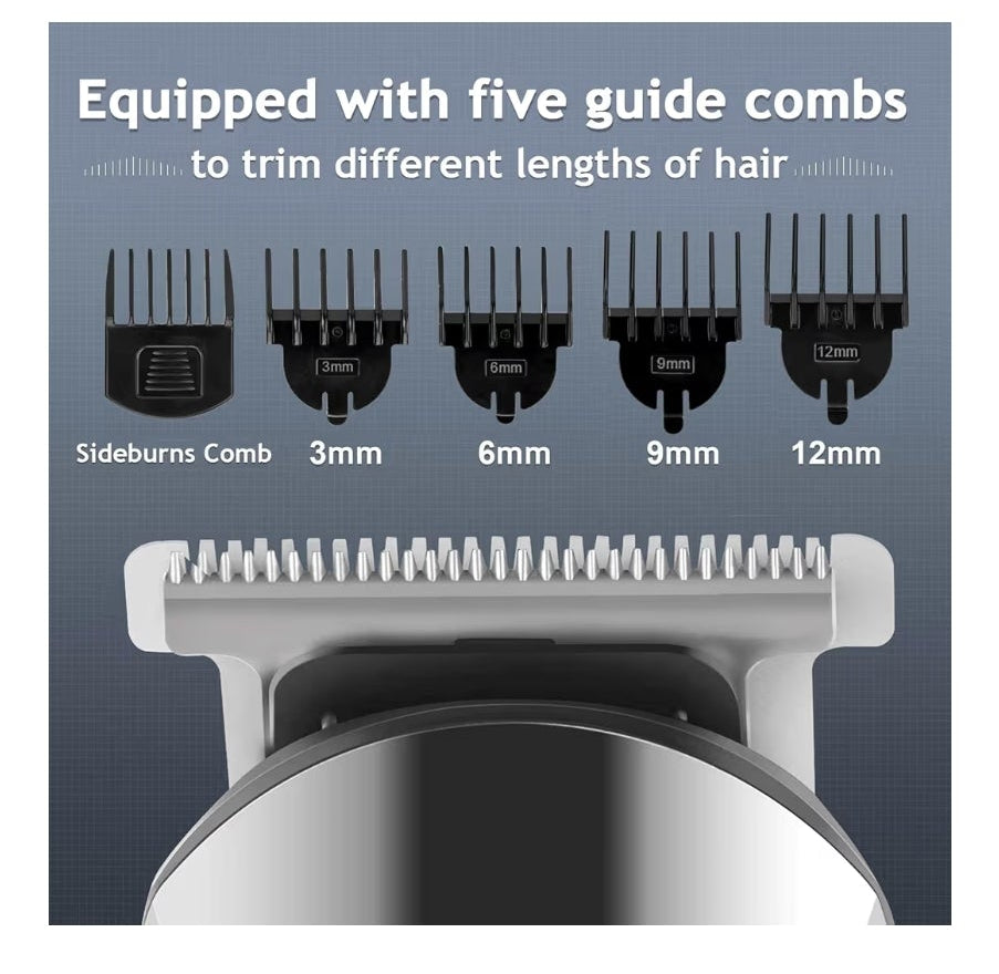 Beard Trimmer for Men, Waterproof Electric Razor for Nose, Body, Face & Mustache, Cordless Hair Clippers Shavers Grooming Kit, Gifts for Men Husband Father