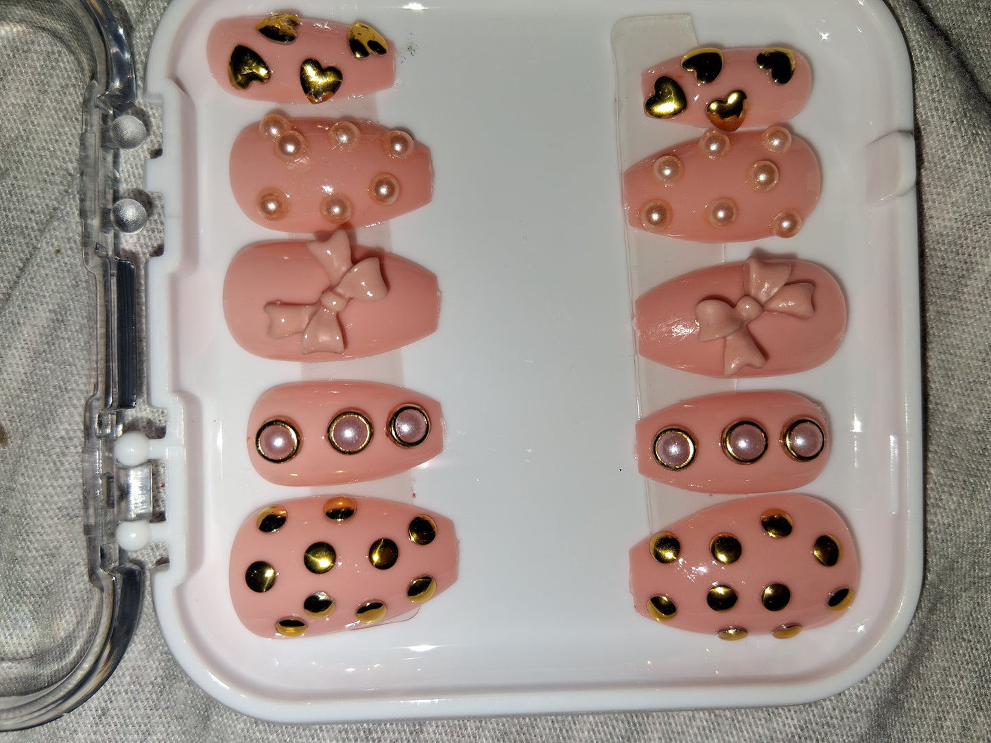 COCOMONEY NAILS CUSTOM 1 OF 1 GLUE ON PRESS ON COMES WITH FREE GIFTS #b52
