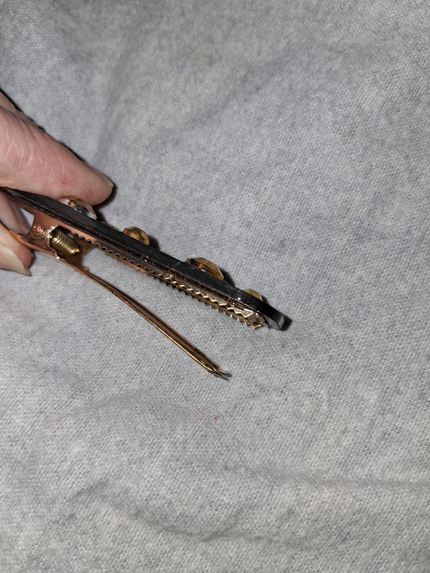 COCOMONEY HAIR CLIP 3INCH CUSTOM 1 OF A KIND PIECE with gemstones