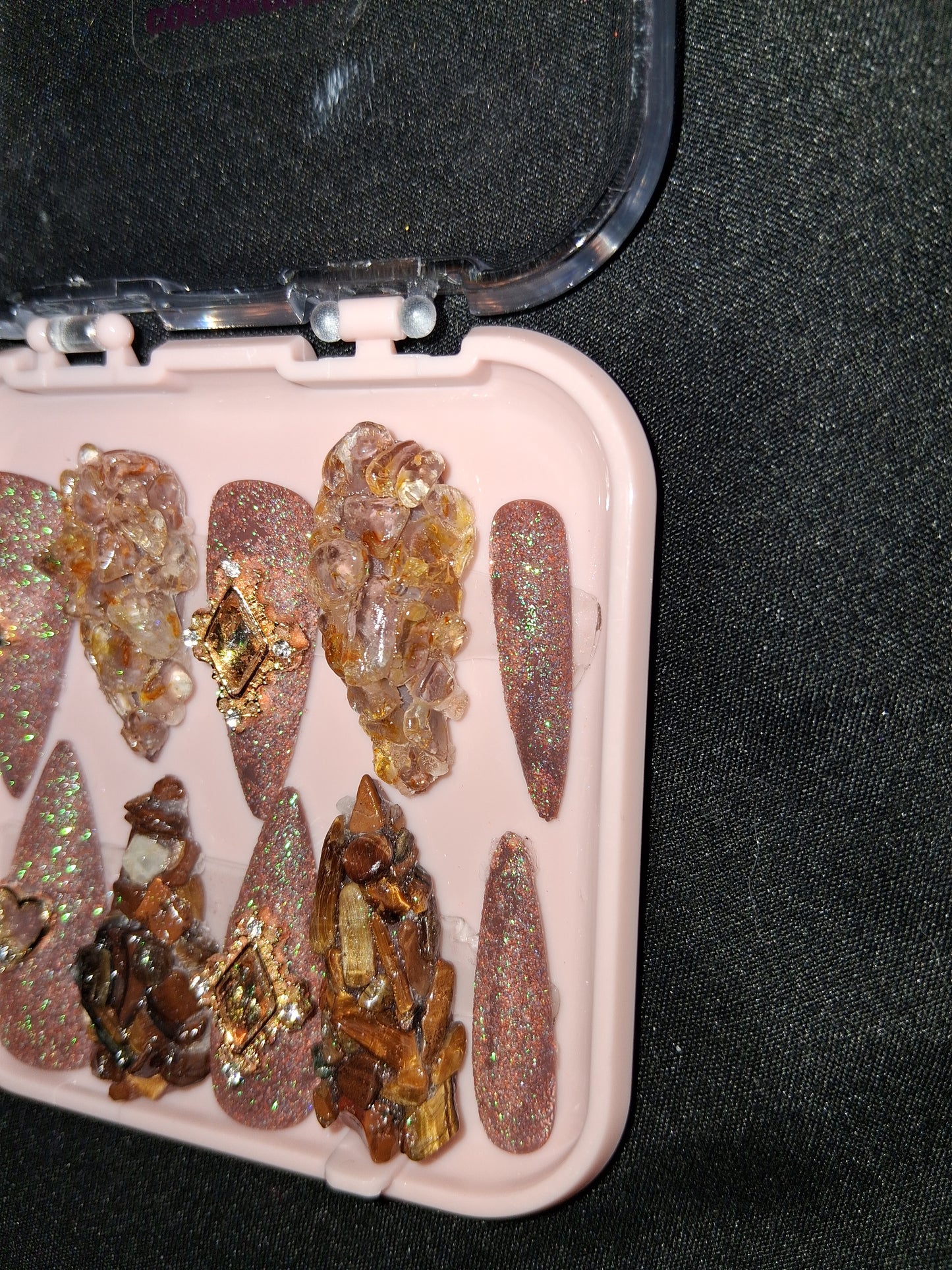 COCOMONEY NAILS CUSTOM 1 OF A KIND PIECES ACRYLIC COMES WITH FREE GIFTS