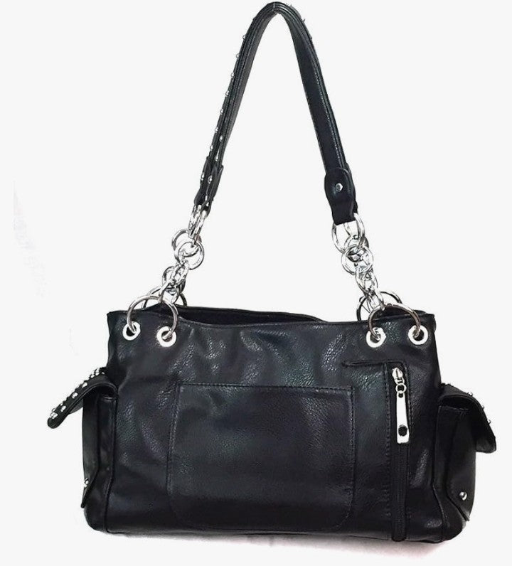 12×8×3.5 Gem Studded Rhinestone Concealed and Carry Purse