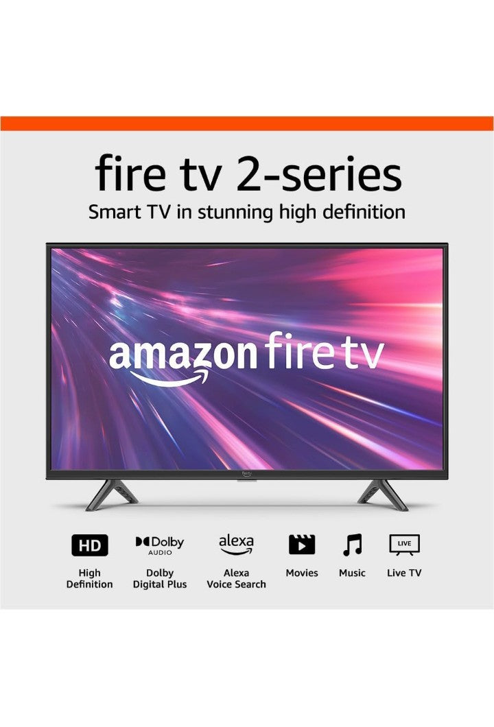 32in Amazon Fire TV 2-Series (newest model), HD smart TV with Fire TV Alexa Voice Remote, stream live TV without cable