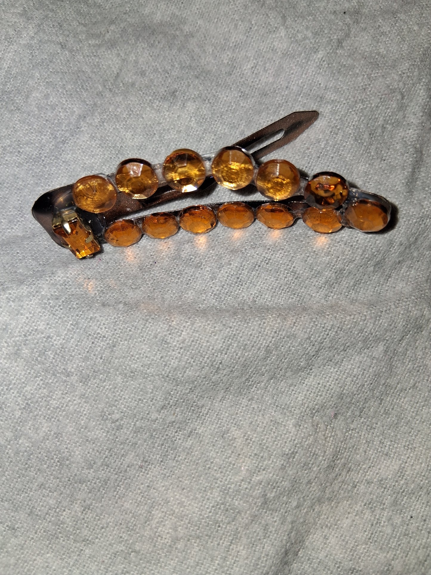 COCOMONEY HAIR CLIP 3INCH CUSTOM 1 OF A KIND PIECE with gemstones