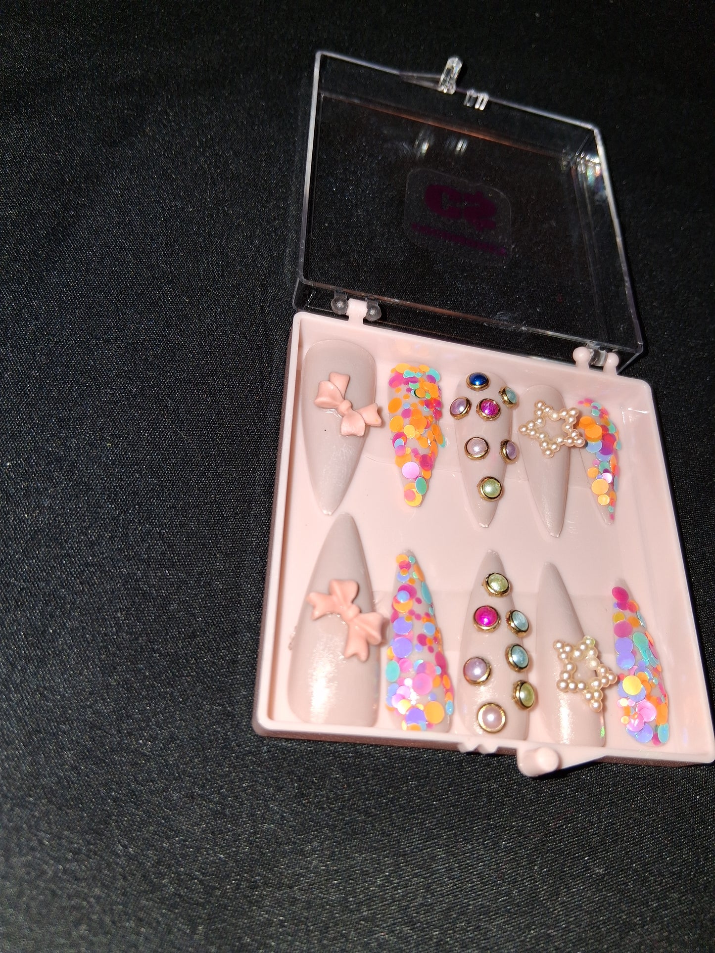 COCOMONEY NAILS CUSTOM ONE OF A KIND PIECES WITH NAIL BAG AND FREE GIFTS