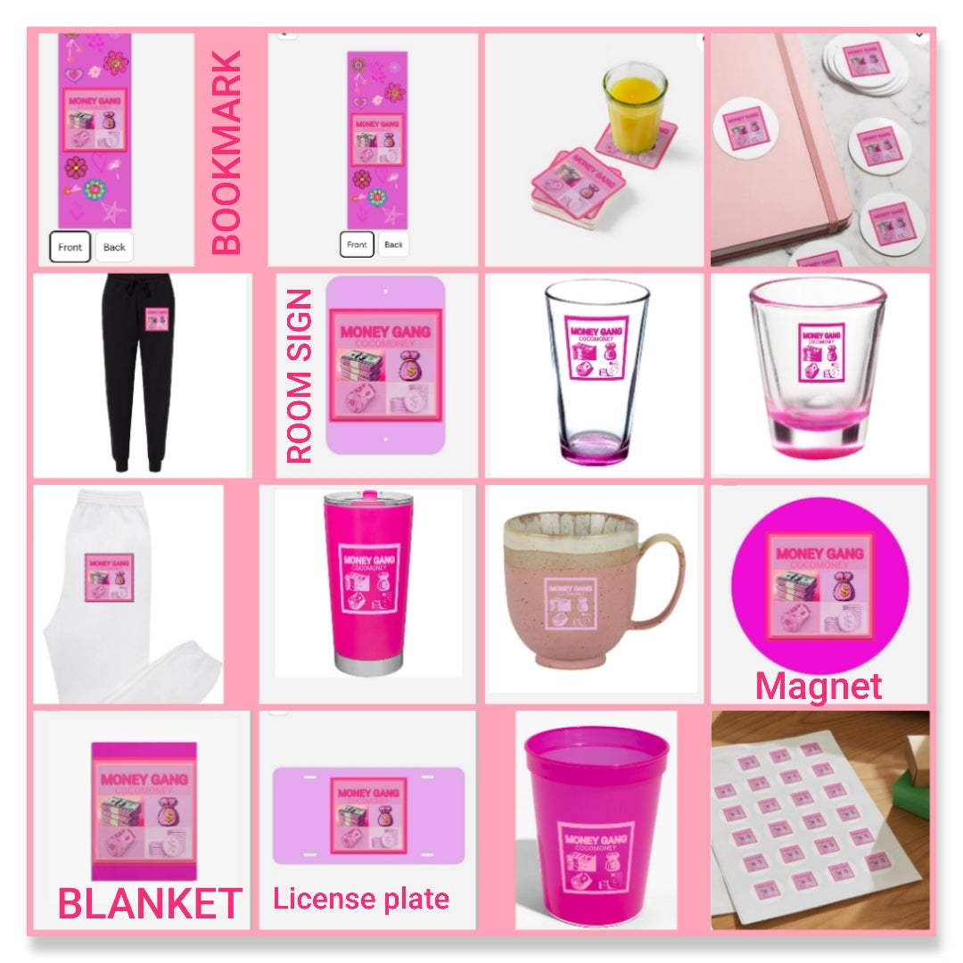 Money Gang Pink Merch Collection