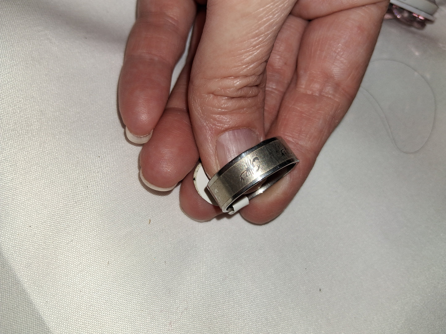 Mens stainless steel ring size 10 scorpion