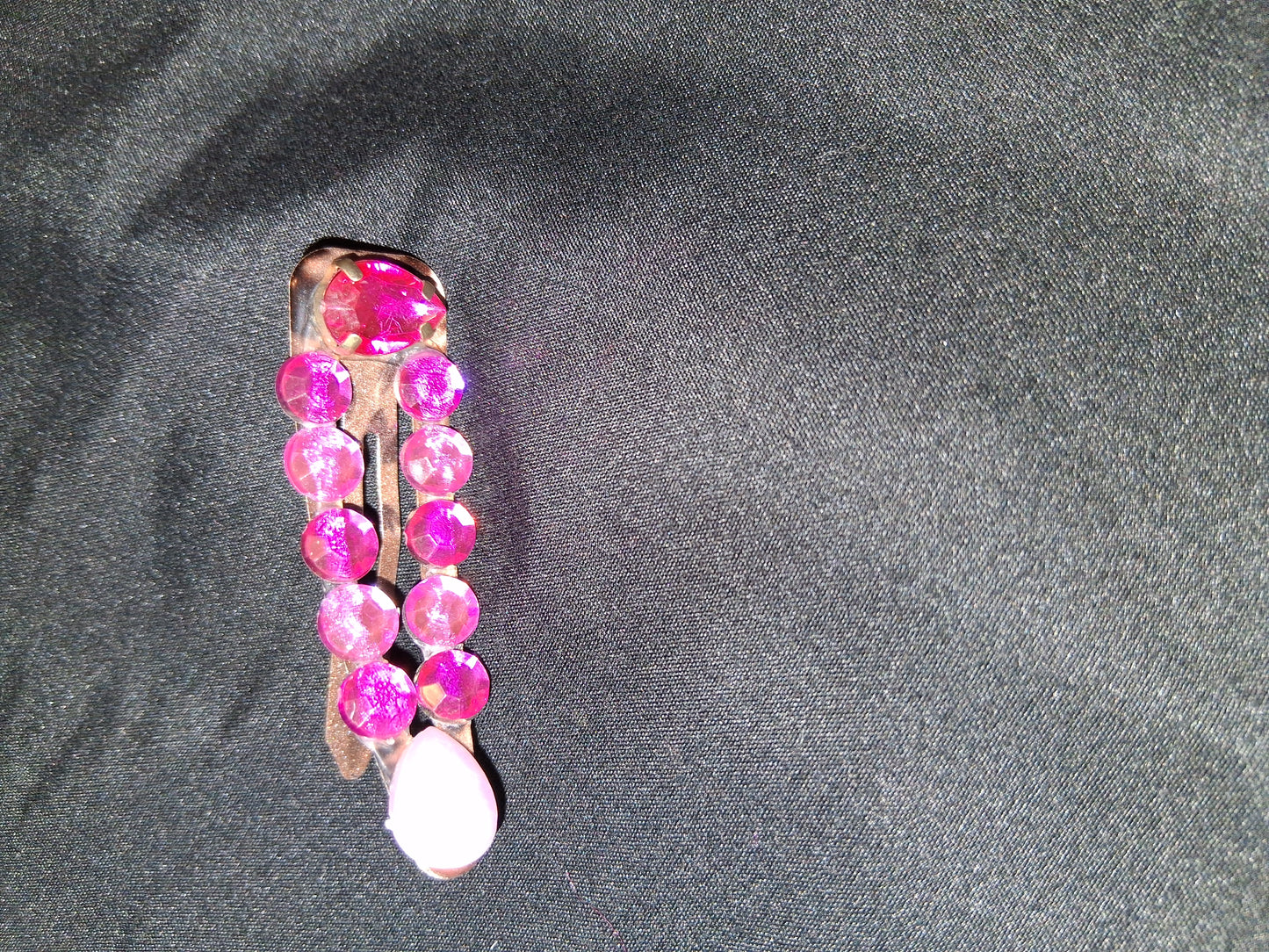 COCOMONEY HAIR CLIP 3INCH CUSTOM 1 OF A KIND PIECE with gemstones