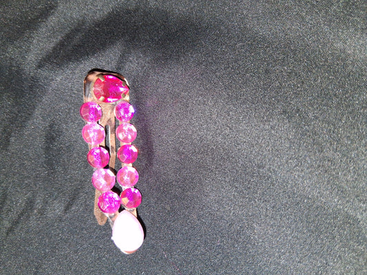 COCOMONEY HAIR CLIP 3INCH CUSTOM 1 OF A KIND PIECE with gemstones