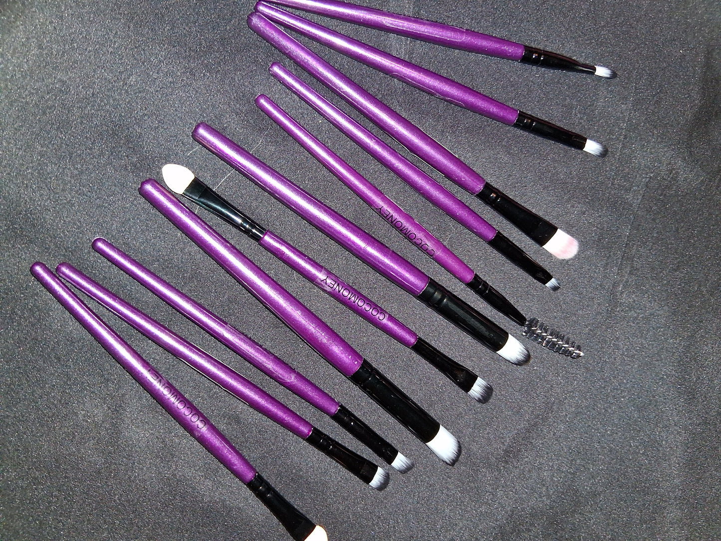COCOMONEY MAKEUP BRUSH SET 11PC purple with free gift 🎁