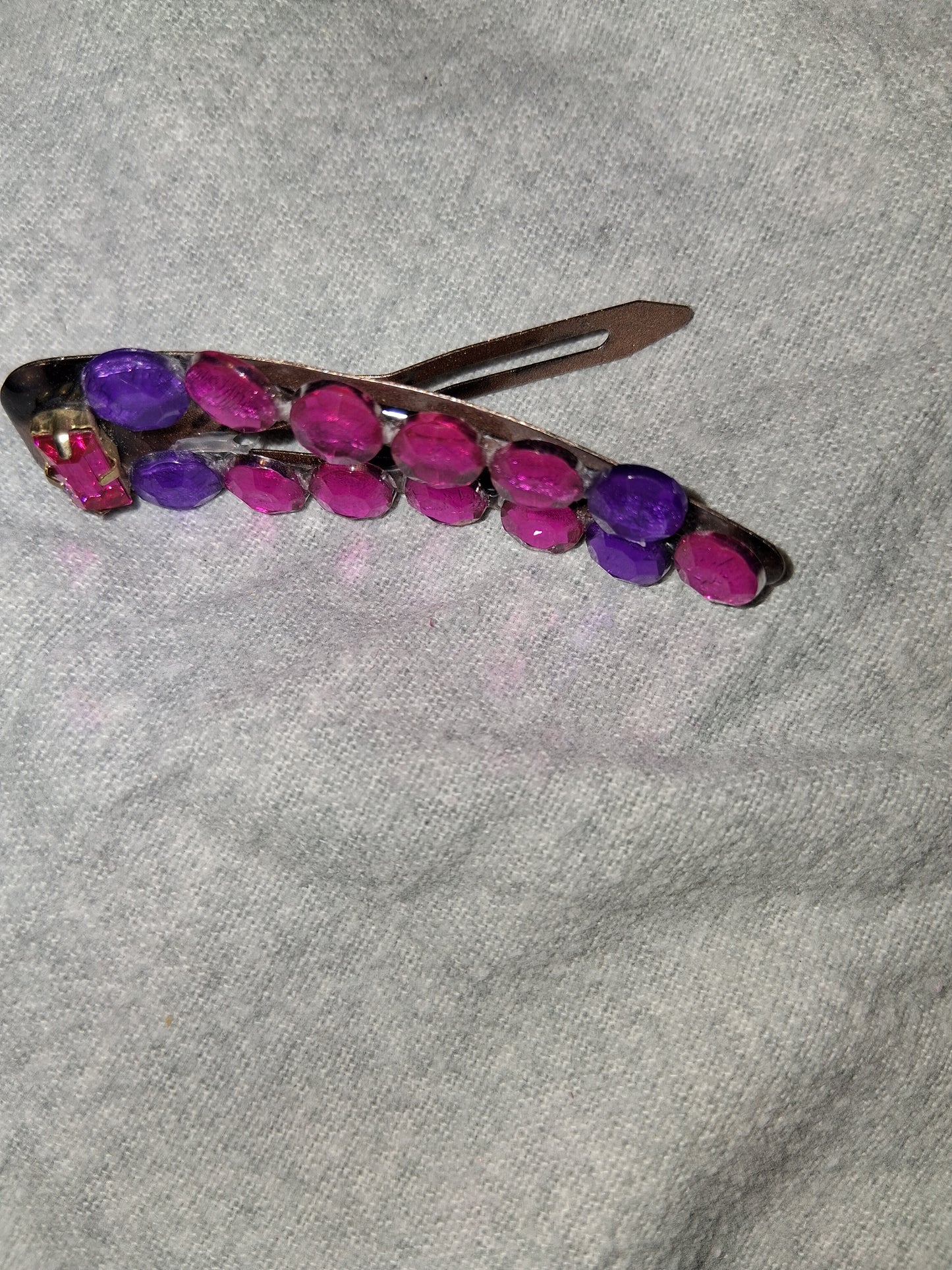 COCOMONEY HAIR CLIP 3INCH CUSTOM 1 OF A KIND PIECE with gemstones