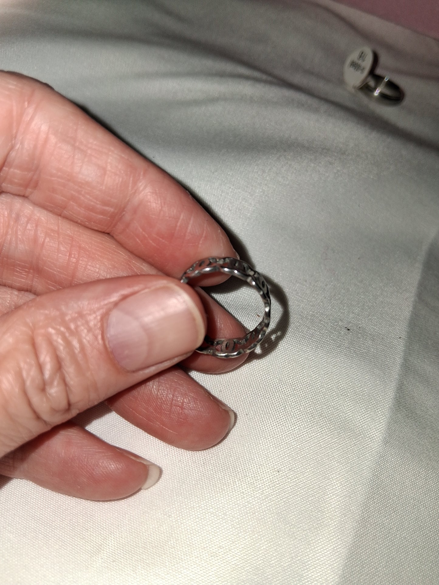 Unisex stainless steel ring size 8