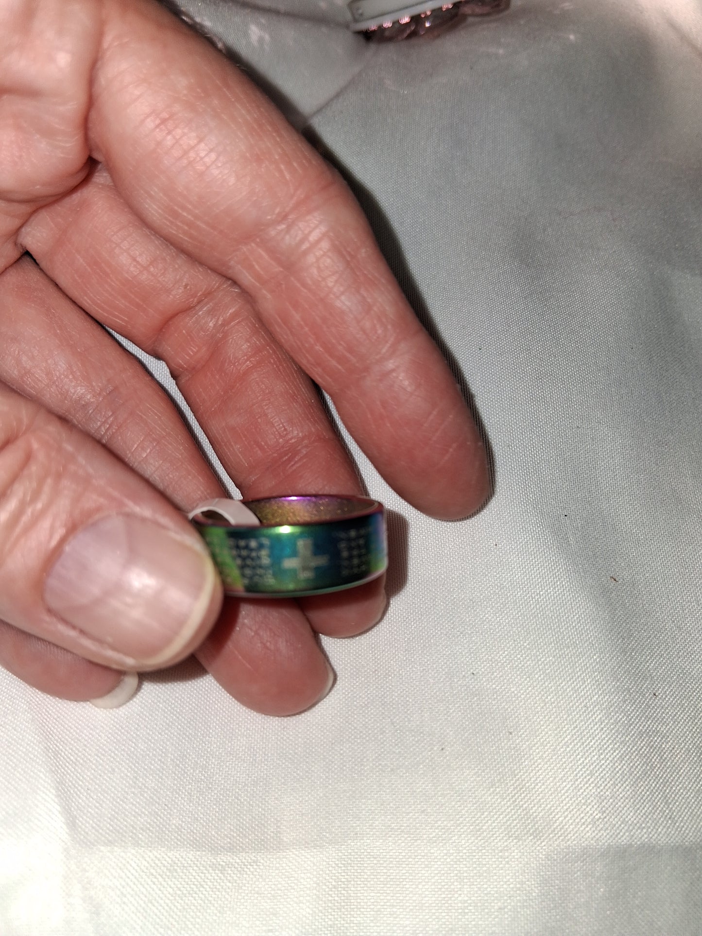 Unisex stainless steel ring size 8 COCOMONEY