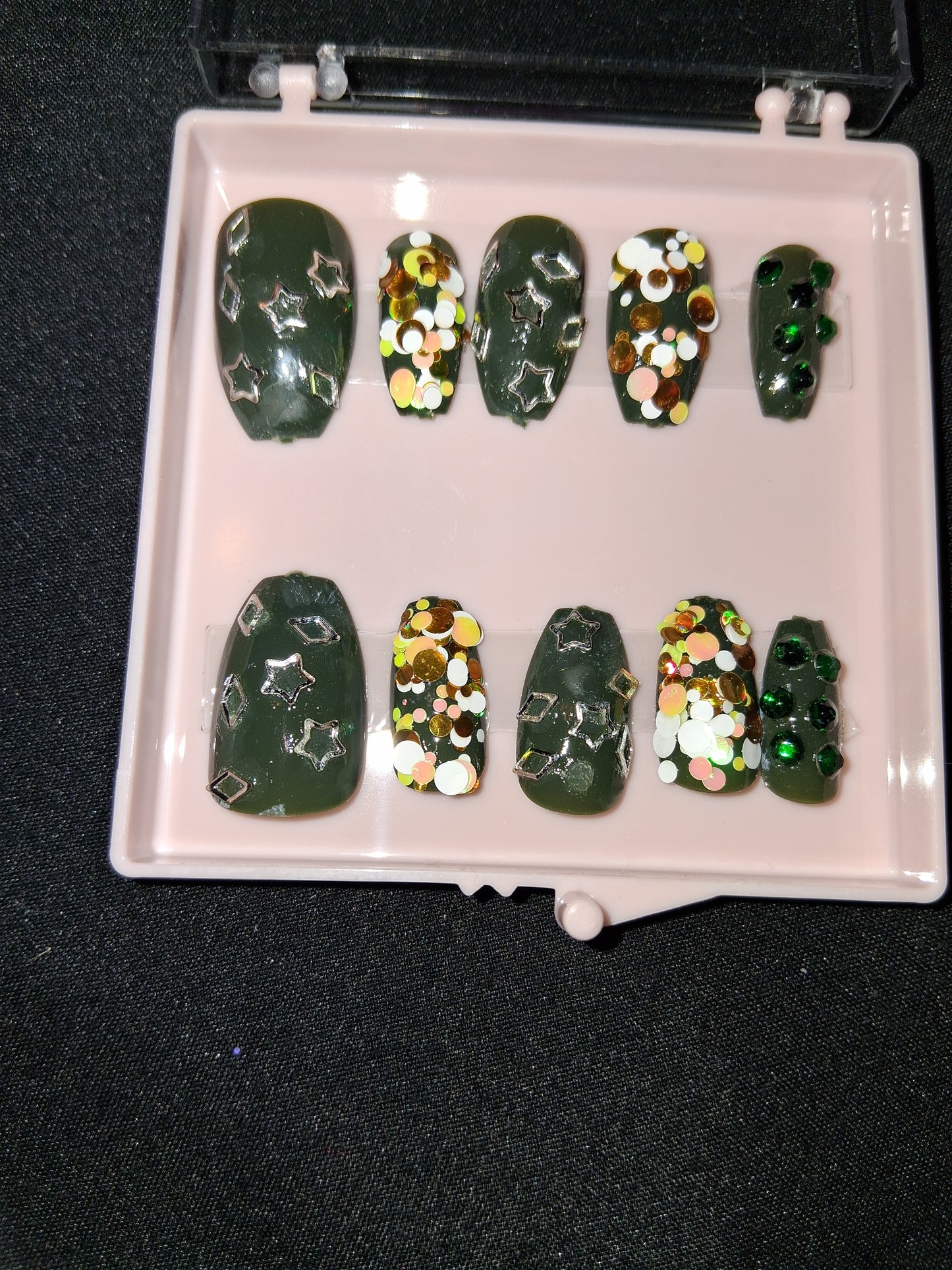 COCOMONEY NAILS CUSTOM 1 OF A KIND PIECES ACRYLIC COMES WITH FREE GIFTS