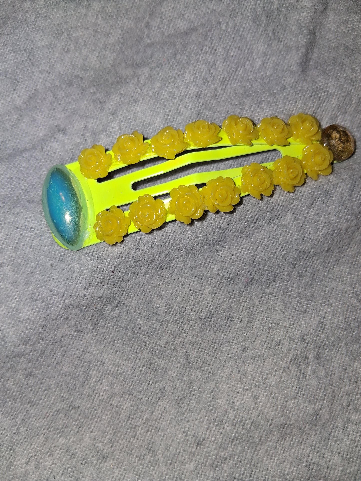 COCOMONEY HAIR CLIP 3INCH CUSTOM 1 OF A KIND PIECE with gemstones