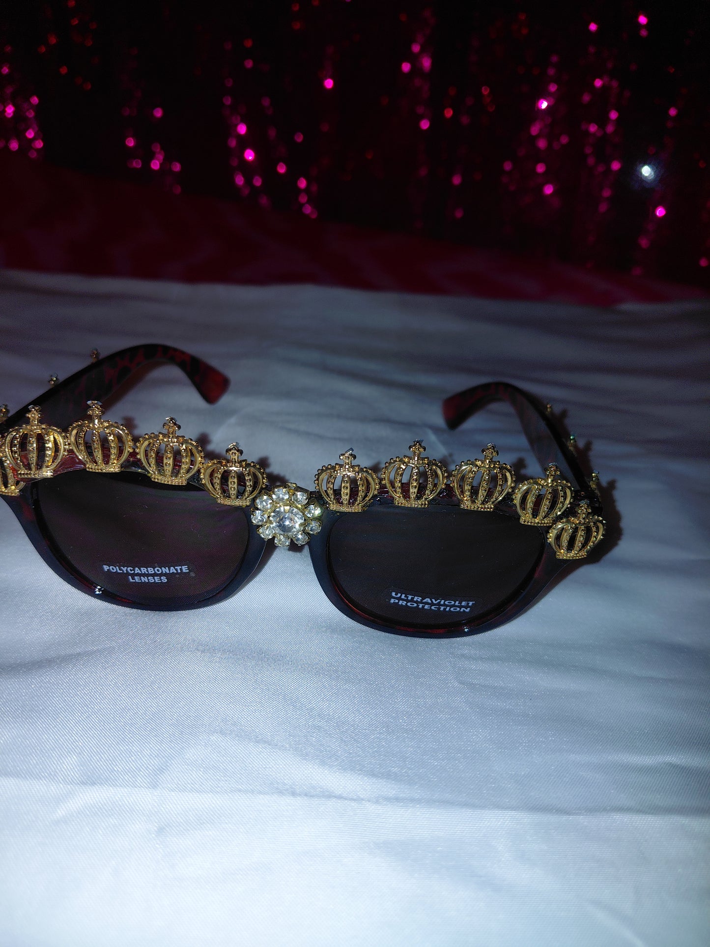 Cocomoney Glasses custom 1 of 1 pair sunglasses gemstones plastic materials uv COCOMONEY.STORE