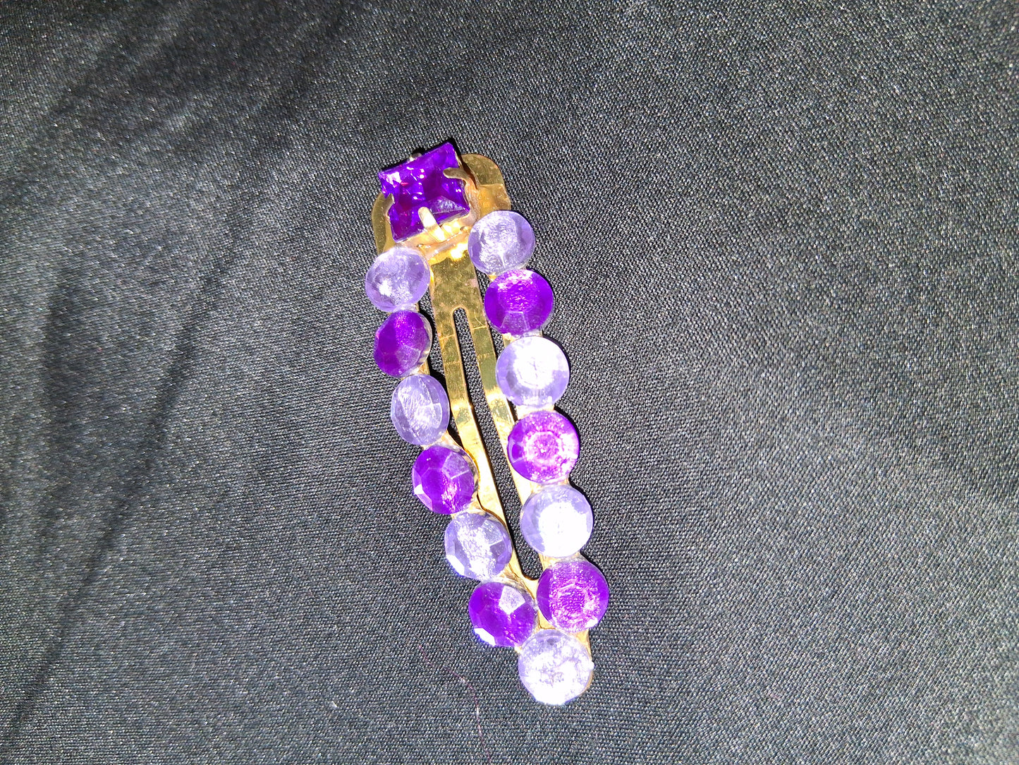 COCOMONEY HAIR CLIP 3INCH CUSTOM 1 OF A KIND PIECE with gemstones