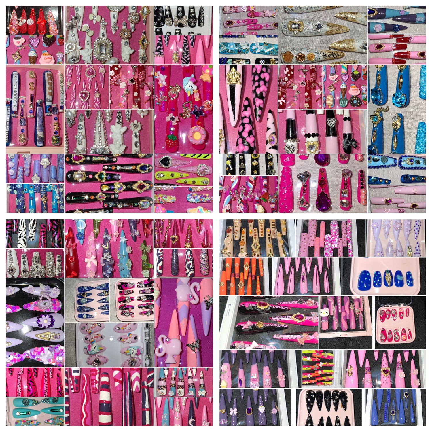 COCOMONEY NAILS COMES WITH A COCOMONEY BAG a EXTRA GEMS AND FREE GIFTS orders over $30