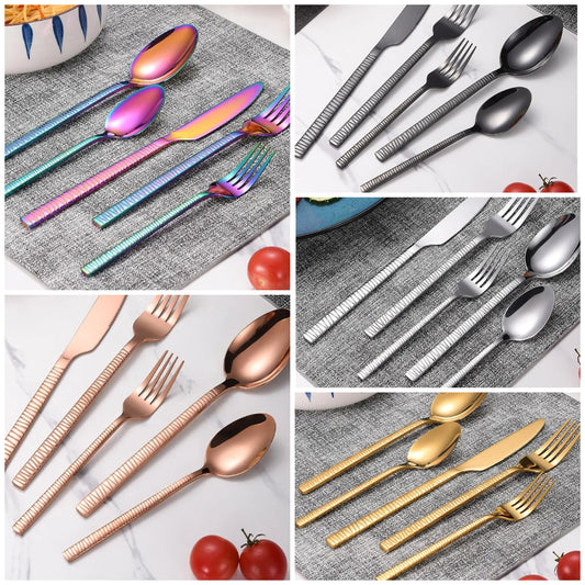 Flatware Set for 12, 60-Pieces Sterling Silver Silverware Set Cutlery Forks Kitchen Utensils Set Apartment Essentials Dishwasher Safe Mirror Polished Creative Wedding Banquet Gift Box Packing