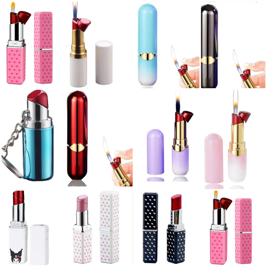 Lipstick Lighter and cute Lighters for Refillable Soft Flame