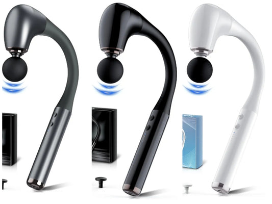 Massage Gun with Upgraded Extension Handle, 16MM Massage Gun Deep Tissue, Back Massager, Muscles/Neck/Shoulders/Waist/Legs Massager Portable for Pain Relief