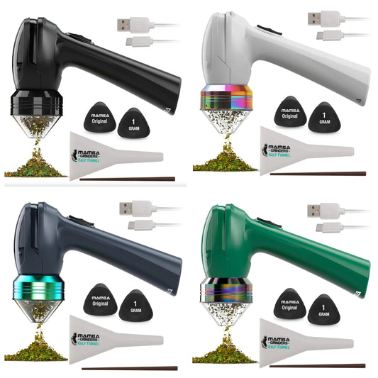 1g Smoky USB Electric Herb Grinder. Small Portable Metal Herbal Grinder Machine & Spice Mill for the Kitchen