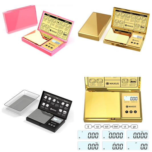 Digital Gram Scale with 200g x 0.01g Capacity, Stylish Plated Cover and Platform for Accurate and Precise Weighing of Jewelry, Grains, and Food in Grams and Ounces