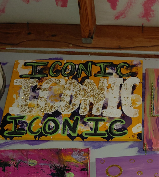 COCOMONEY ART Yellow Iconic 1 OF 1 CUSTOM PIECE BY COCOMONEY