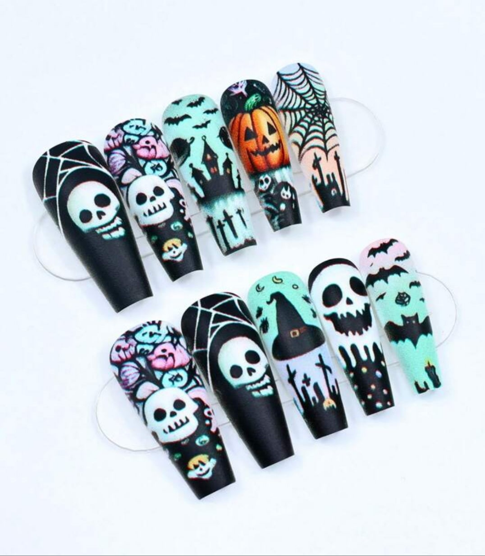 Halloween nails,24pc choose your nails by the number shown by the nails.You want. 1 pack