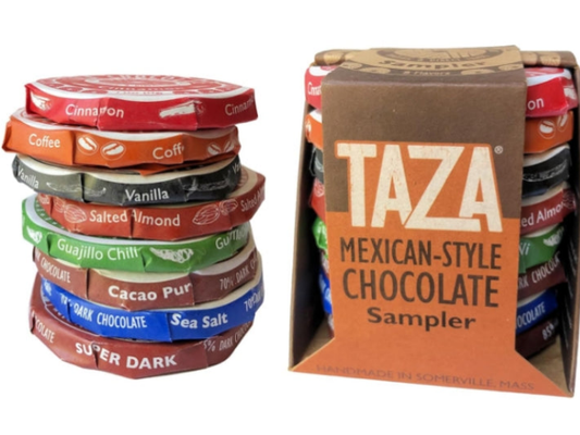 Taza Chocolate Organic Mexicano Disc Stone Ground, Variety Pack, 1.35 Ounce (8 Count), Vegan