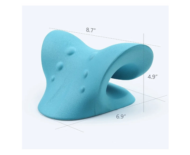Neck and Shoulder Relaxer, Cervical Traction Device for TMJ Pain Relief and Cervical Spine Alignment, Chiropractic Pillow Neck Stretcher