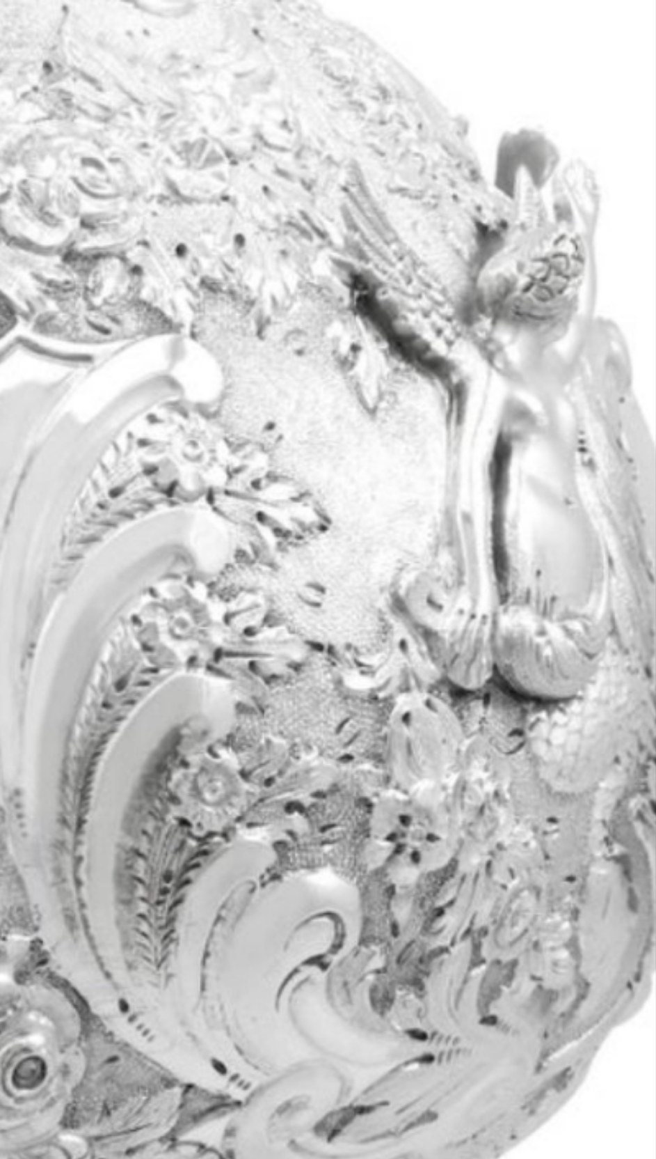 Stunning 925 Victorian Sterling Silver Jug in The Armada Style