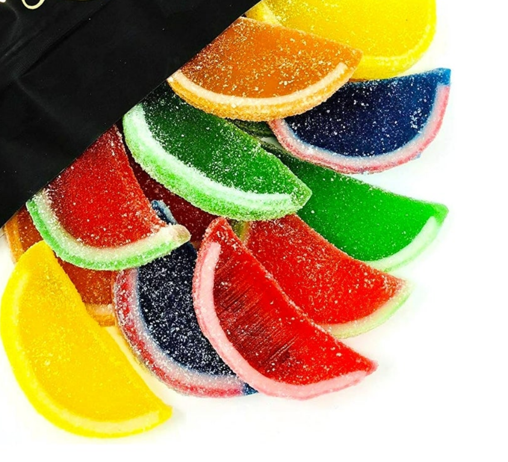 Assorted Fruit Slices | Boston Candy Jelly Slices Unwrapped | 13oz Bag