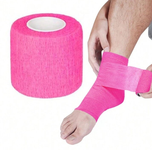 1 Pack Self-Adhesive Bandage Wrap, 2 Inches X 5 Yards, Self-Adhesive Sports Bandage Wrap