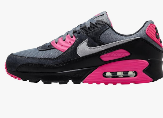 Air Max 90 Men's Shoes , Cool Grey/Hyper Pink/Black/Wolf Grey)