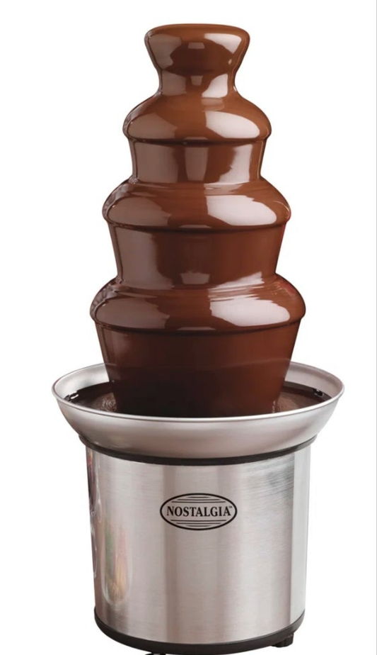 Electric Chocolate Fondue Fountain, 32-Ounce, 4 Tier Set