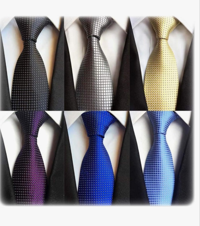 Lot 6 PCS Classic Men's Silk Tie Necktie Woven JACQUARD Neck Ties