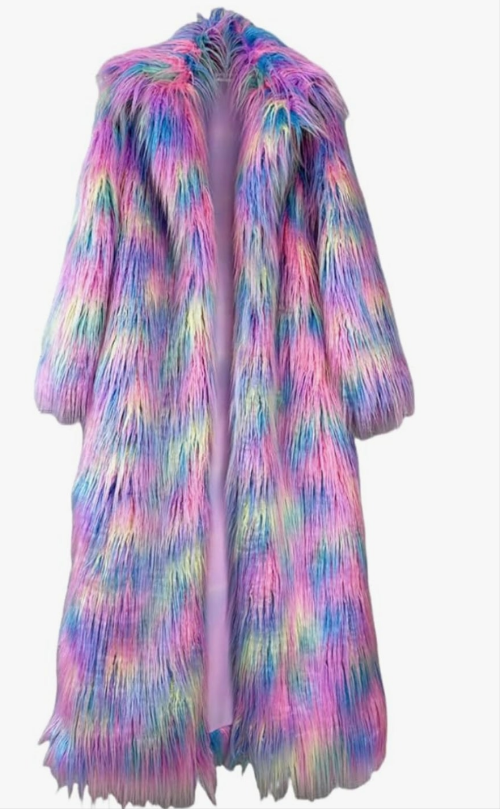 Faux Fur Coat Women's Extend Ankle Puffy Outwear
