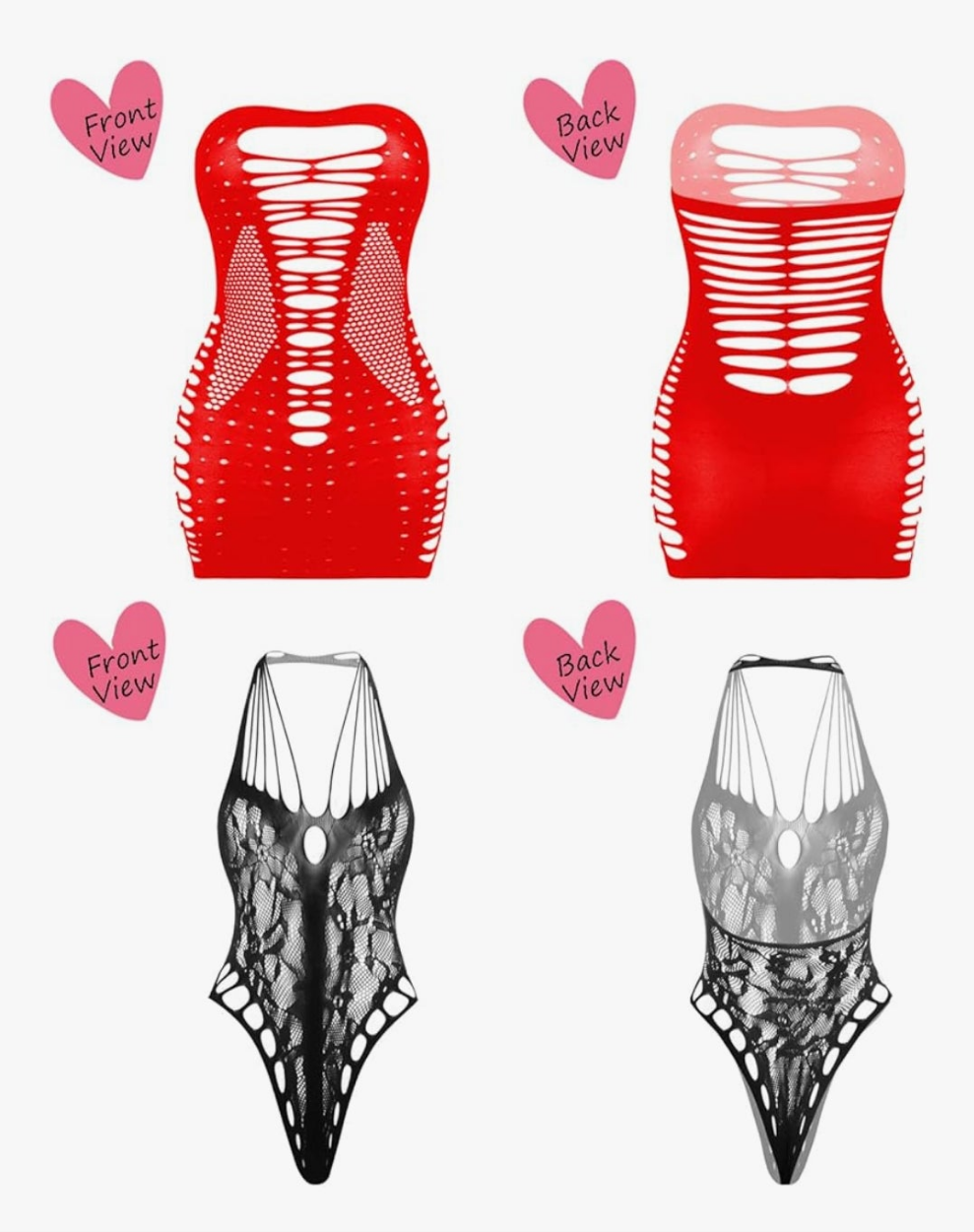 12 pack Lingerie BabyDoll Fishnet Bodysuit Sexy Nightwear(12 Pack)