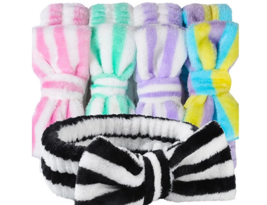 Makeup and Spa Headbands, Bow Headbands for Women's Skincare and Face Washing