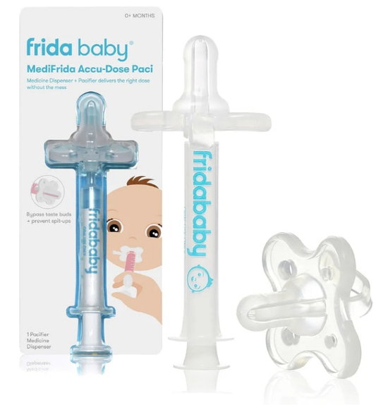 Baby Medicine Pacifier, Medi Frida Baby Medicine Syringe & Accu-Dose Pacifier, Baby Medicine Dispenser for Mess & Fuss Free Use