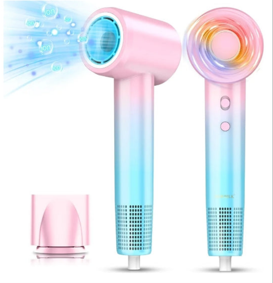 Ionic Hair Dryer 110,000 RPM High Speed, Professional Blow Dryers for Salon Home Use, Portable Blowout Hair Dryers Lightweight with Nozzle Hot & Cold Selection
