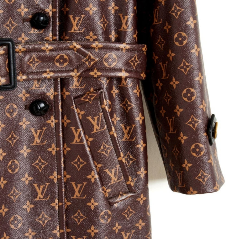 Hot Louis Vuitton 2020 Manteau FR38 LV Silk Monogram Trench Coat UK10 US8 NWT