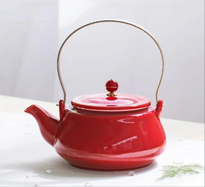 Ceramic Teapot Tea Maker Handmade Porcelain Teapot Household Kettle Loose Leaf Teapot with Filter Tea Maker Fabulous