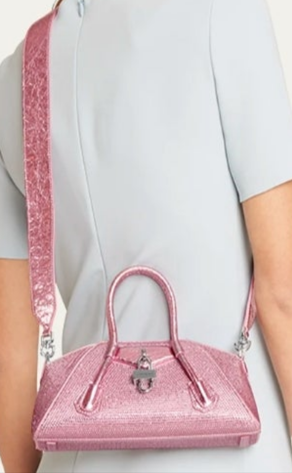 Givenchy
Antigona Stretch Mini Top Handle in Satin Strass