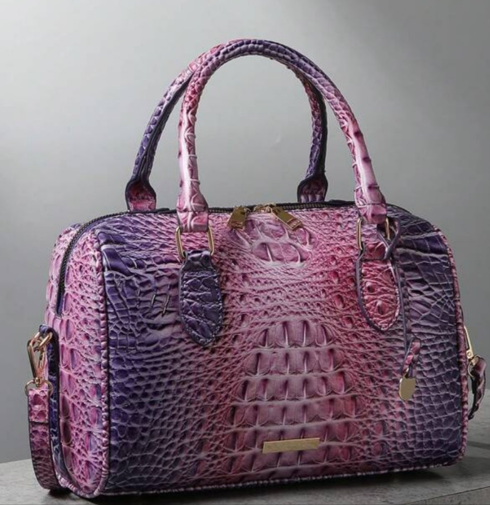 COCOMONEY HANDBAG crocodile pattern