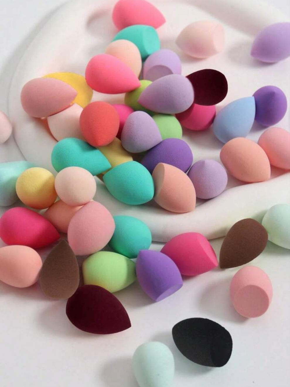 Mini Makeup Sponges, Dry & Wet Dual-Purpose Cosmetic Blender Sponge, Makeup Tools Set material pur