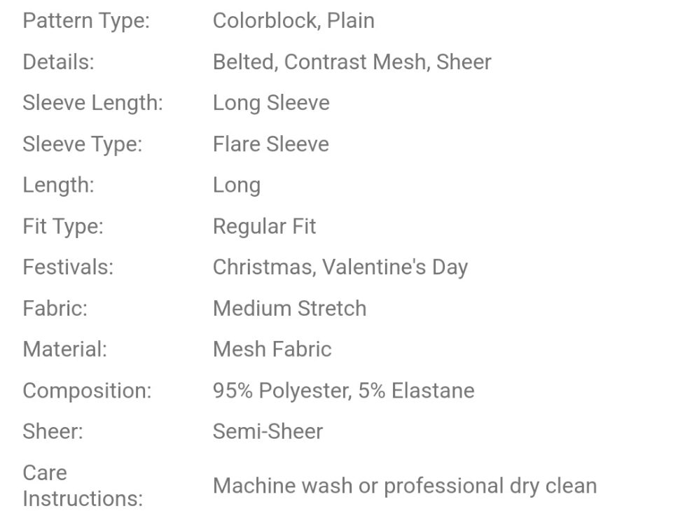 3D Floral Mesh Ruffle Hem Loose Fit Robe